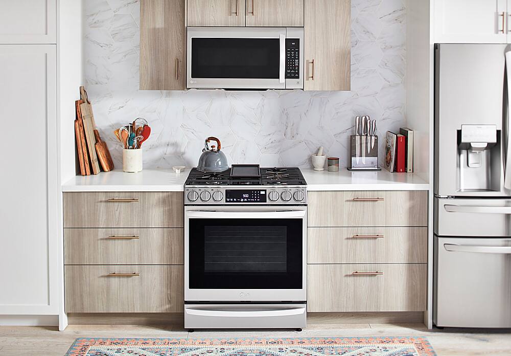 Alt View 15. LG - 2.0 Cu. Ft. Over-the-Range Microwave with Sensor Cooking and EasyClean - Stainless Steel.