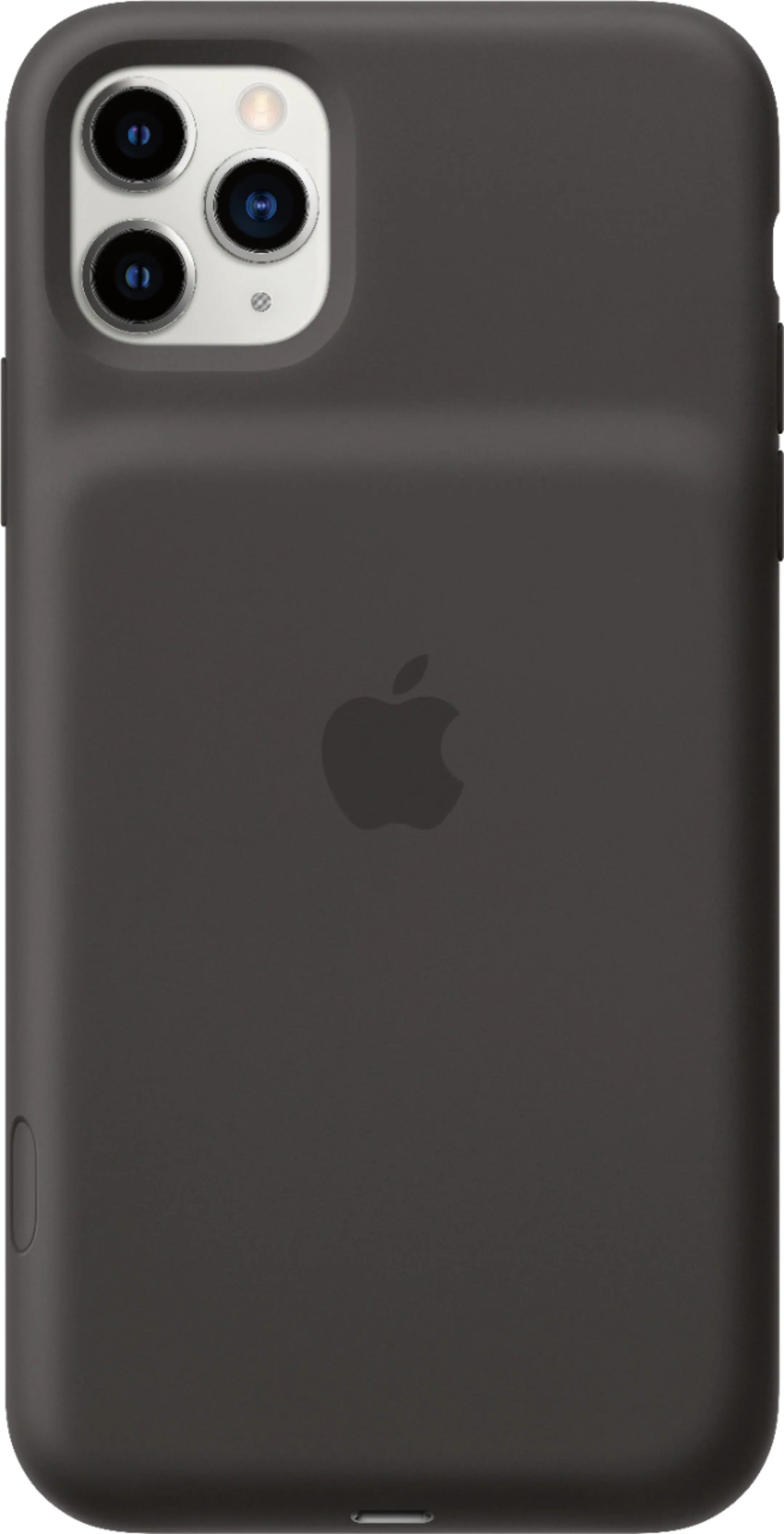 Front. Apple - Geek Squad Certified Refurbished iPhone 11 Pro Max Smart Battery Case - Black.