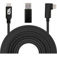 CASEMATIX - 13’ Charge-And-Sync Cable For PC Gaming On Meta Quest 3, 2 and Pro VR Headset - Black - Front_Zoom