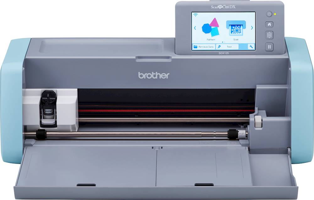 Image of Brother - ScanNCut DX SDX125 Electronic Cutting Machine with Built-in Scanner - Grey/Aqua