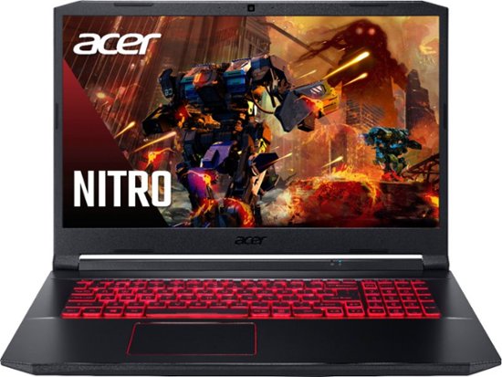 Acer - Nitro 5 17.3" Gaming Laptop - Intel Core i5 - 8GB Memory - NVIDIA GeForce GTX 1650 Ti - 512GB SSD - Obsidian Black