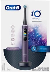 Oral-B - iO Series 8 Connected Rechargeable Electric Toothbrush - Violet Ametrine - Angle_Zoom