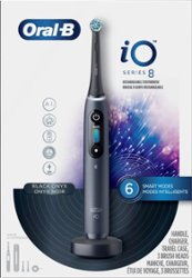 Oral-B - iO Series 8 Connected Rechargeable Electric Toothbrush - Onyx Black - Angle_Zoom