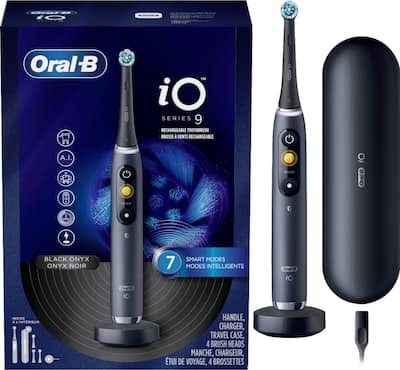 Oral B iO Series 9 Connected Rechargeable Electric Toothbrush Onyx Oral B iO Series 9 Connected Rechargeable Electric Toothbrush Onyx