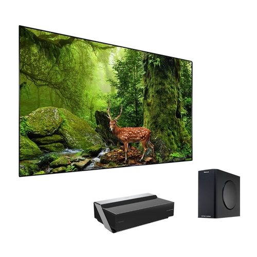 Hisense - Smart Dual Color Laser TV 120L10E 4K Wireless DLP Projector with High Dynamic Range - Black