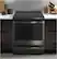 Alt View 13. GE Profile - 5.3 Cu. Ft. Slide-In Electric True Convection Range with Self-Steam Cleaning - Black Stainless Steel.
