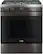 Front. Haier - 5.6 Cu. Ft. Slide-In Gas Convection Range with Self-Steam Cleaning and No-Preheat Air Fry - Black Stainless Steel.