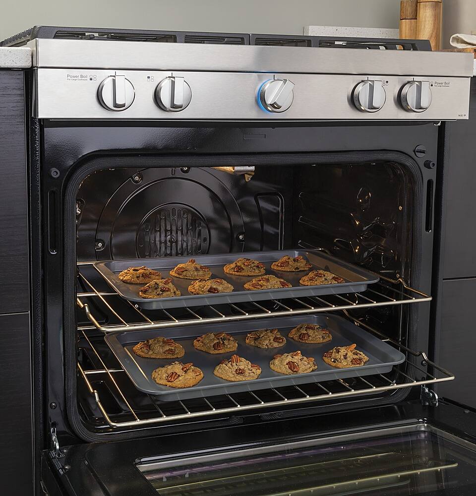 Haier 5.6 Cu. Ft. Slide In Gas Convection Range with Self Steam