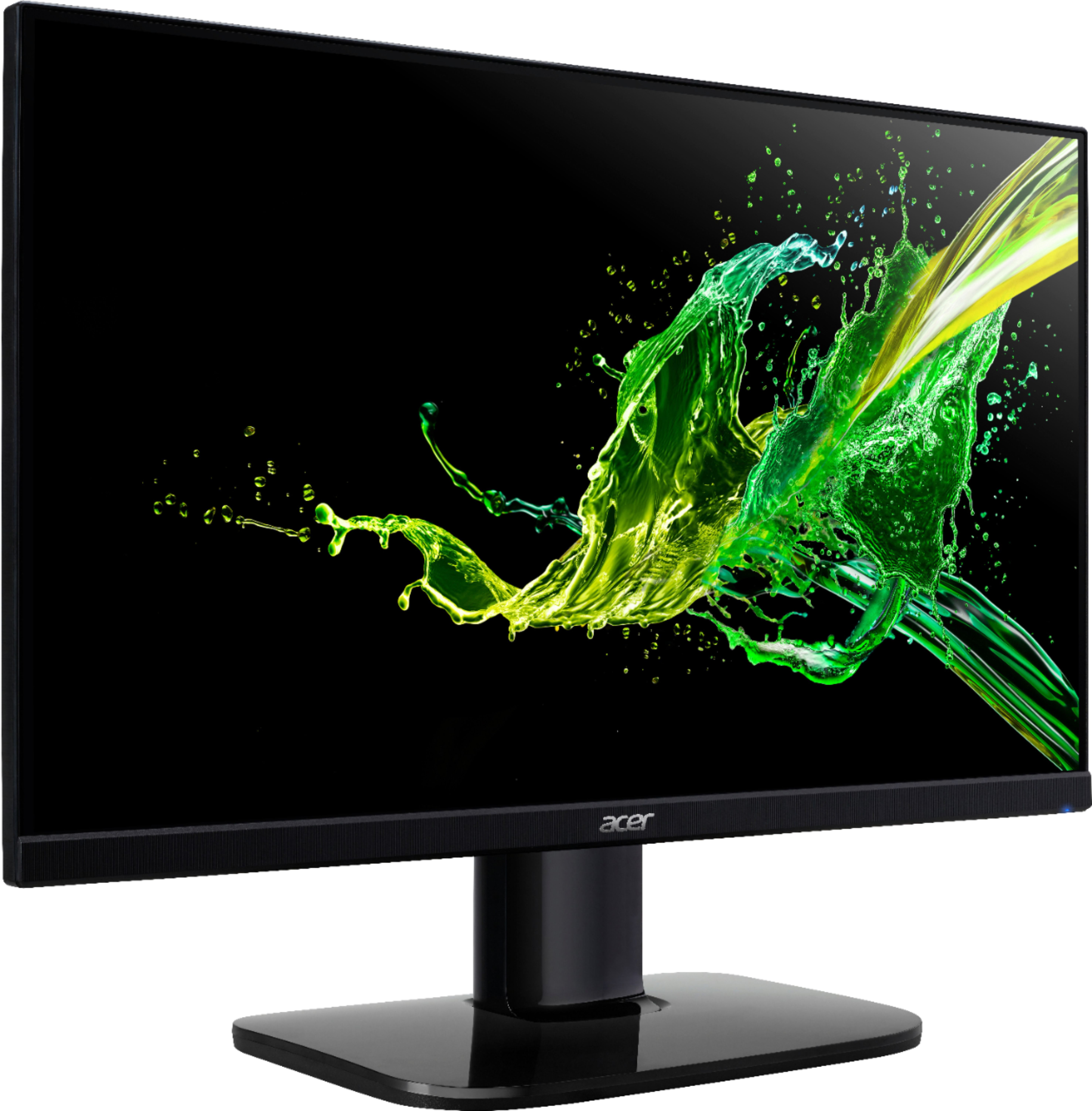 Angle View: Acer - Geek Squad Certified Refurbished 27" IPS LED FHD FreeSync Monitor - Black