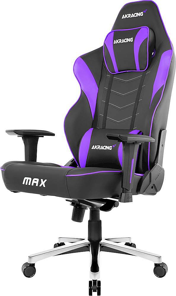 Left View: AKRacing - Masters Series Max XXL Gaming Chair - Black/Indigo