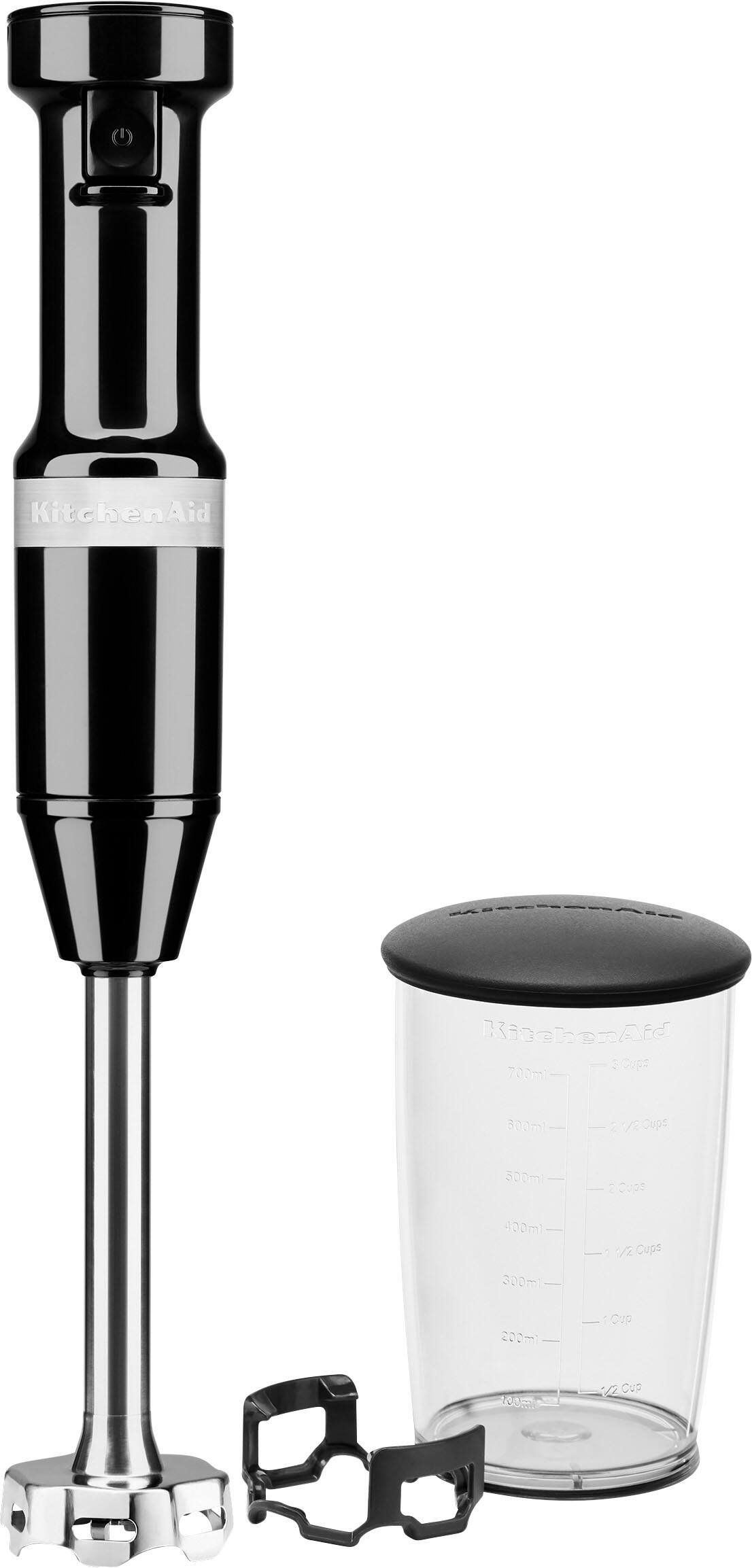 Angle. KitchenAid - Variable Speed Corded Hand Blender - KHBV53 - Onyx Black.