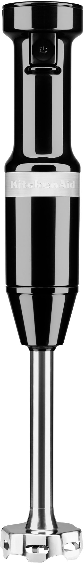 KitchenAid Cordless Variable Speed Black Matte Hand Blender with Chopper and Whisk Attachment