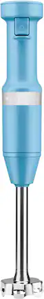 Front. KitchenAid - KitchenAid Variable Speed Corded Hand Blender - KHBV53 - Blue Velvet.