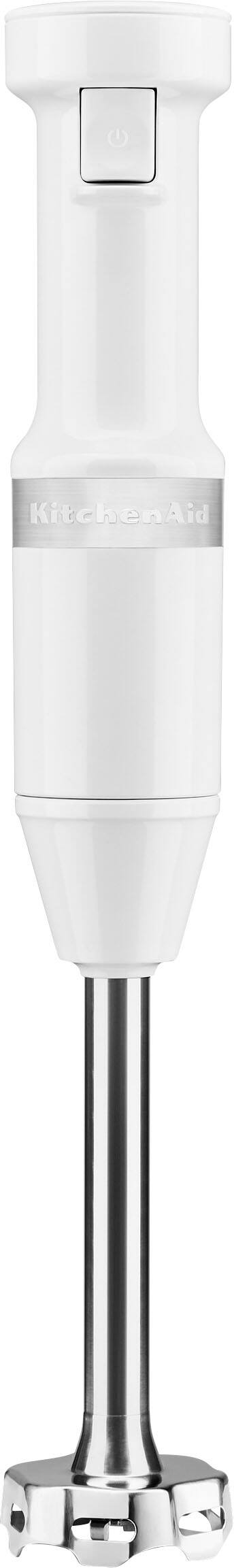Front. KitchenAid - KitchenAid Variable Speed Corded Hand Blender - KHBV53 - White.