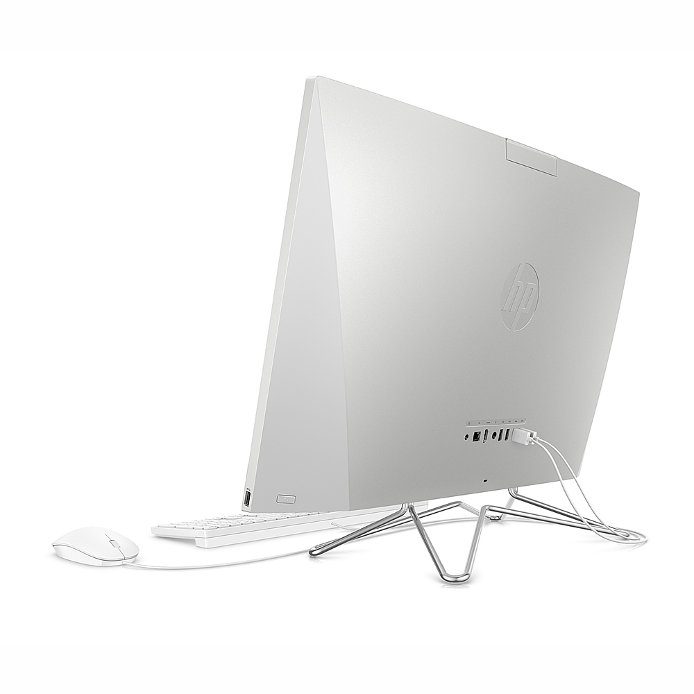 Back View: HP - 27" Touch-Screen All - In- One - Intel Core i5-1035G1 - 12GB - 512GB SSD