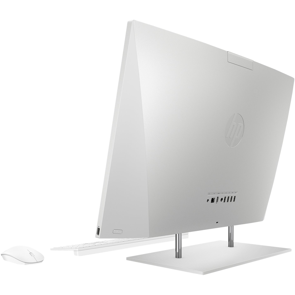 Back View: 27" Touch-Screen All-In-One - Intel Core i7 - 16GB Memory - 512GB SSD - HP Finish In Natural Silver