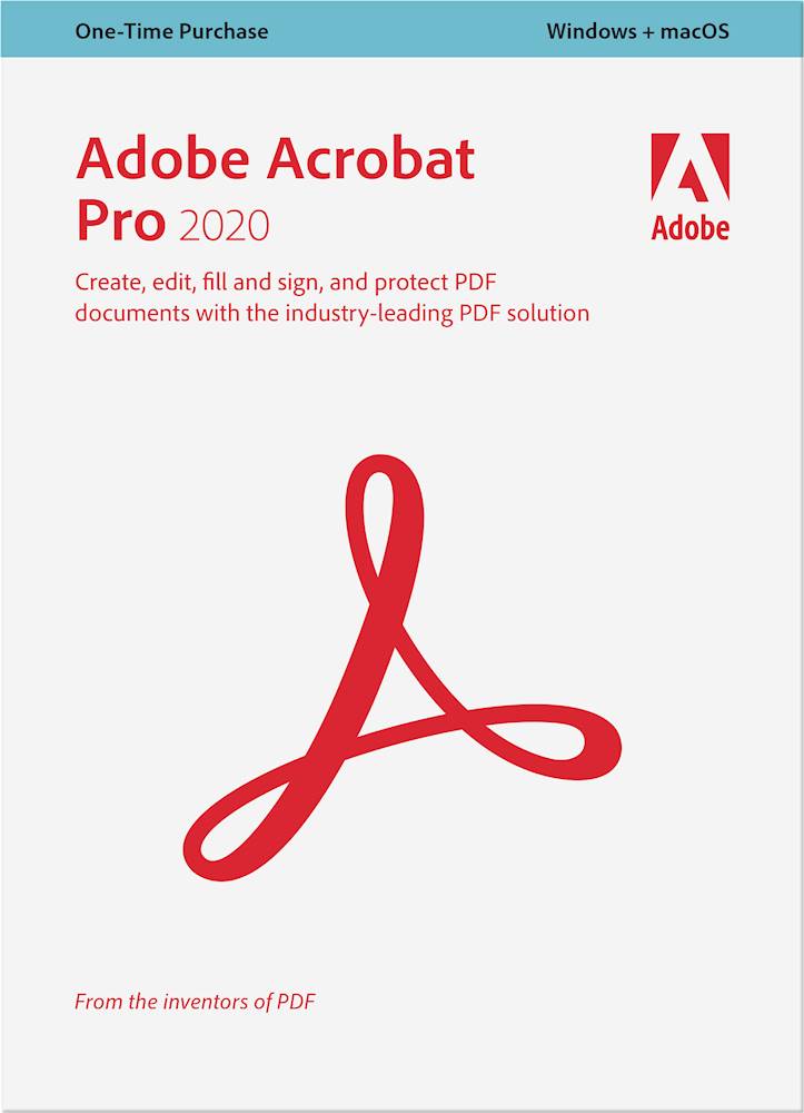 Adobe - Acrobat Pro 2020 - Mac, Windows