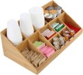Alt View Zoom 12. Mind Reader - 11-Compartment Coffee Condiment Organizer - Brown Bamboo.