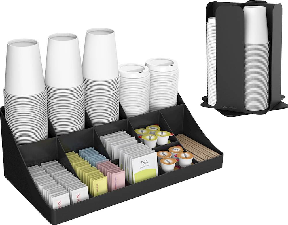 Mind Reader 11 Compartment Breakroom Coffee Condiment Organizer