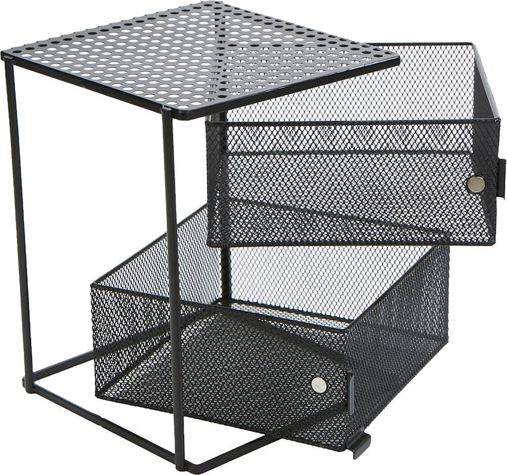 Best Buy: Mind Reader Metal Mesh Magnetic Organizer Black KMAG2T-BLK