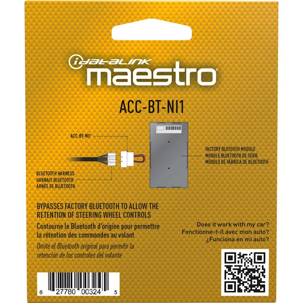 Alt View 11. Maestro - Wiring Harness for Select Nissan Vehicles - Black.