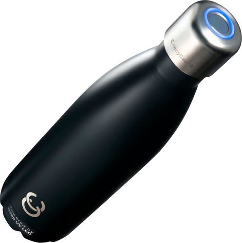 CrazyCap - 17oz. UV-C Water Purification Thermal Bottle - Onyx