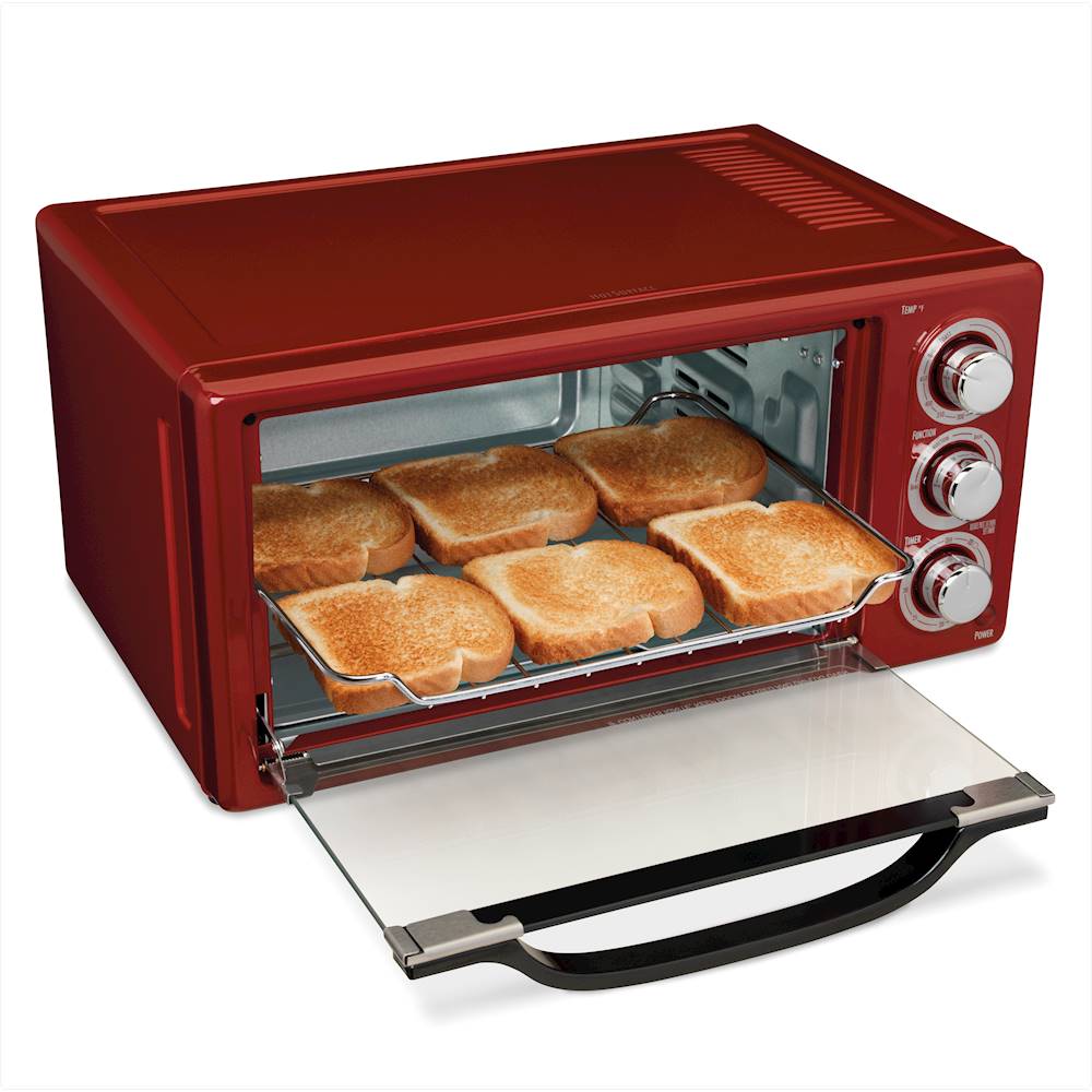 Hamilton Beach 4 Slice Capacity Toaster Oven Red - 31146