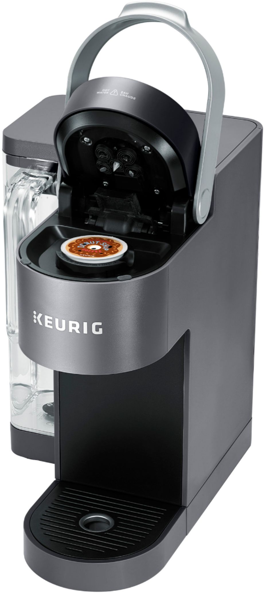 Left View: Keurig - K Supreme Single Serve K-Cup Pod Coffee Maker - Gray