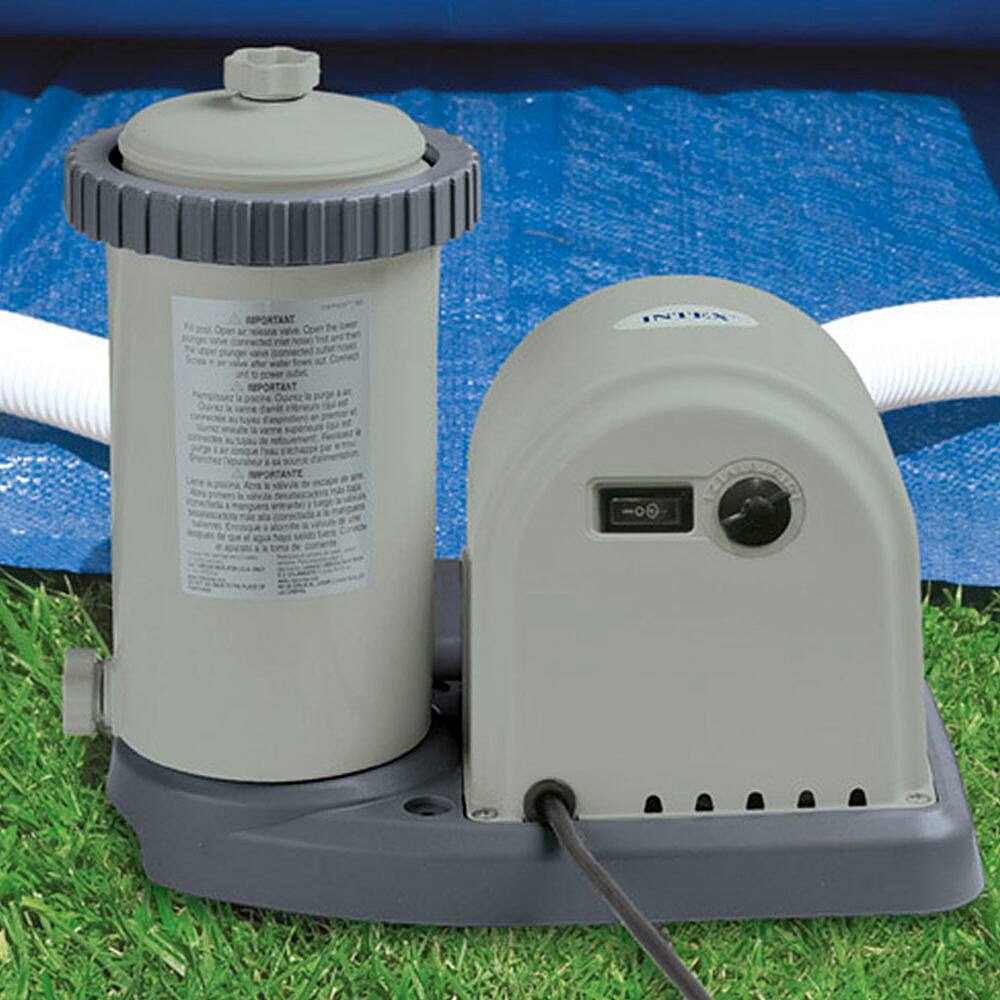 Alt View 15. Intex - Inflatable Round Outdoor Above Ground Swimming Pool Set.