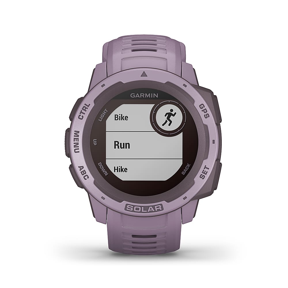 Alt View 1. Garmin - Instinct Solar Smartwatch 45mm Fiber-Reinforced Polymer - Orchid.