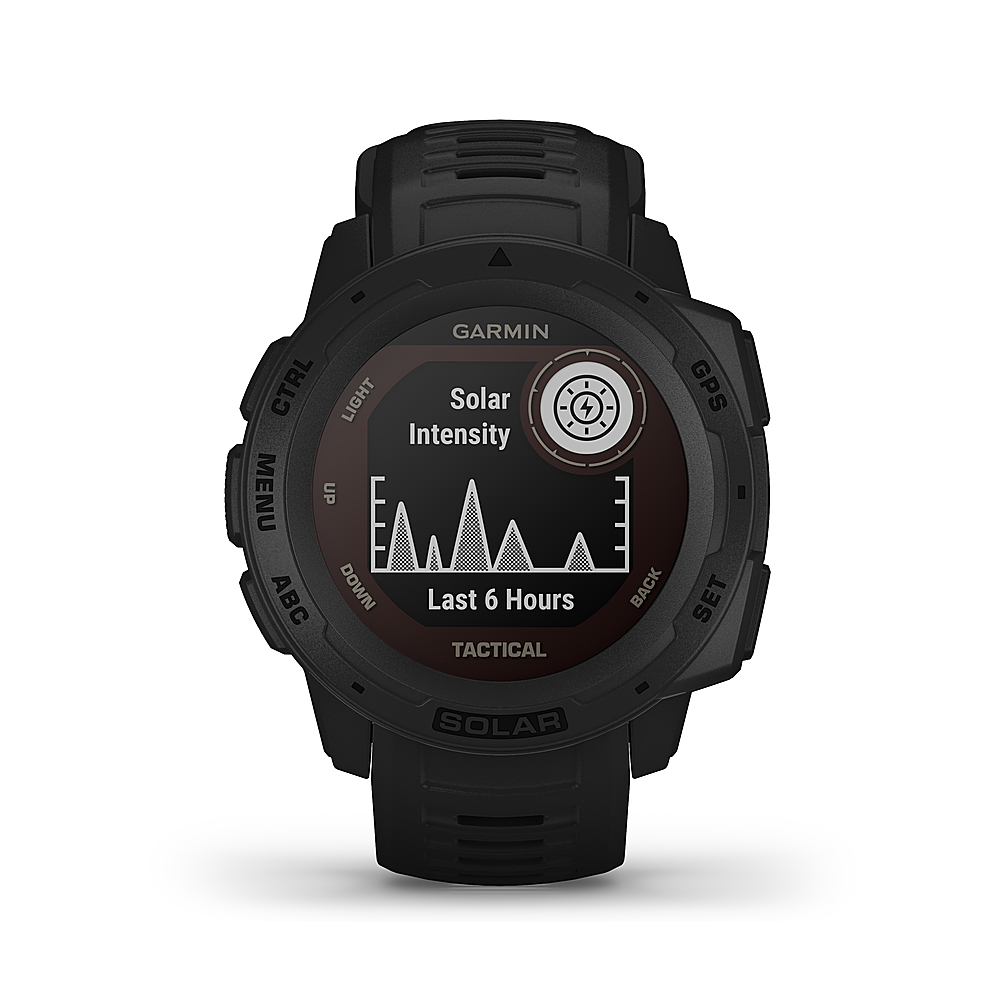 Garmin - Instinct Solar Tactical Rugged GPS Smartwatch 45mm - Black