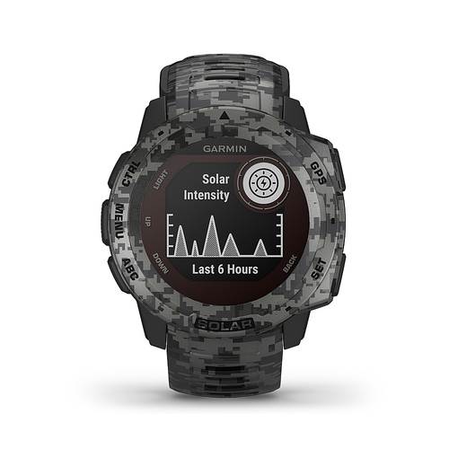 Garmin Instinct® Solar Camo Rugged GPS Smartwatch 45mm Graphite - Graphite