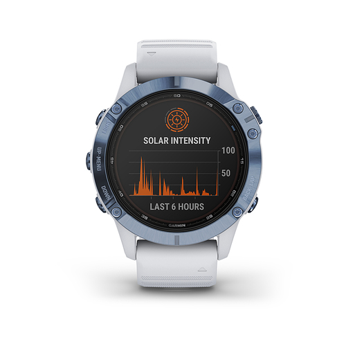 Garmin - Fenix 6 Pro Solar GPS Smartwatch 47mm - Mineral Blue