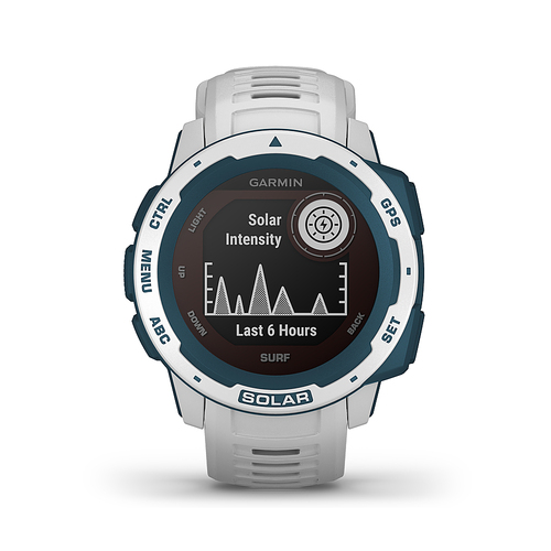 Garmin Instinct® Solar Surf Rugged GPS Smartwatch 45mm Cloudbreak - Cloudbreak
