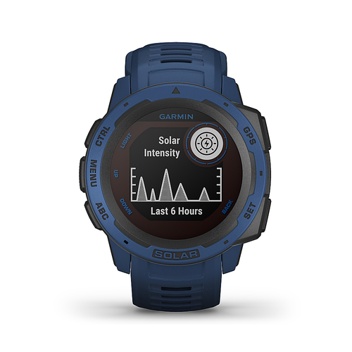 Garmin Instinct® Solar Rugged GPS Smartwatch 45mm Tidal Blue - Tidal Blue