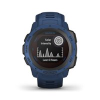 Garmin - Instinct Solar Rugged GPS Smartwatch 45mm - Tidal Blue - Front_Zoom