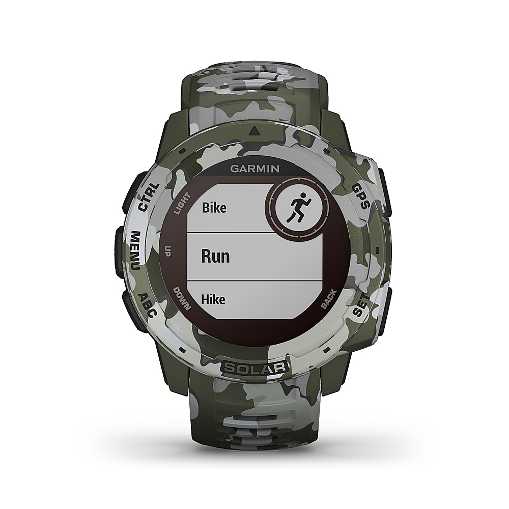 doneren avontuur koepel Garmin Instinct Solar Camo GPS Smartwatch 45mm Fiber-Reinforced Polymer  Lichen 010-02293-16 - Best Buy