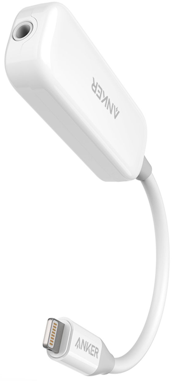 Best Buy: Anker Lightning to 3.5mm Audio Adapter and Pass Through Charging  White A3520H21