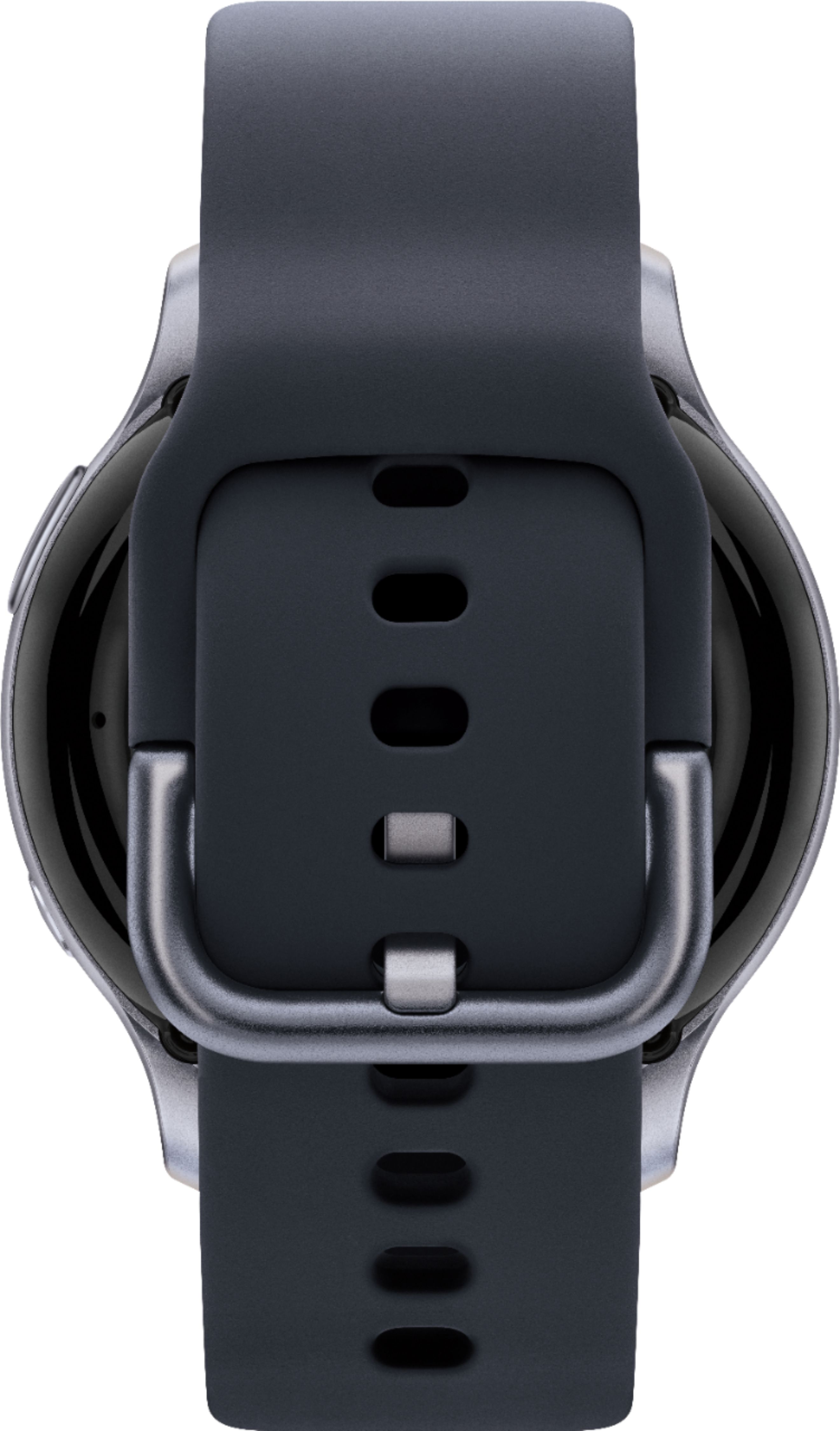 Back View: Samsung - Geek Squad Certified Refurbished Galaxy Watch Active2 Smartwatch 40mm Aluminum - Aqua Black