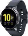 Left Zoom. Samsung - Geek Squad Certified Refurbished Galaxy Watch Active2 Smartwatch 40mm Aluminum - Aqua Black.