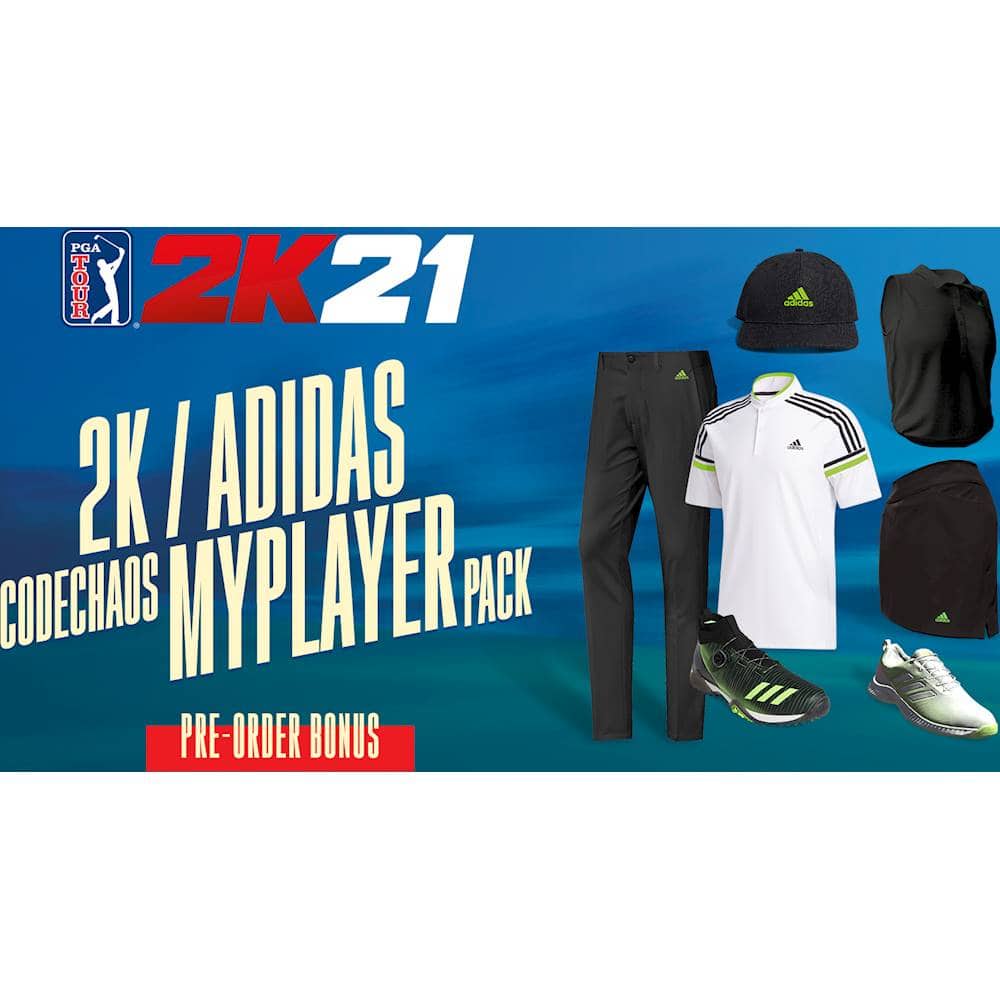 PGA TOUR 2K21  
2K / ADIDAS  
CODECHAOS MYPLAYER PACK  
PRE-ORDER BONUS