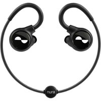 nura - Nuraloop Wireless Noise Cancelling In-Ear Headphones - Black - Front_Zoom