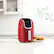 Alt View 11. PowerXL - 2 QT Digital Vortex Air Fryer - Red.