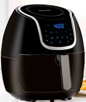 PowerXL - 5qt Digital Hot Air Fryer - Black - Front_Zoom