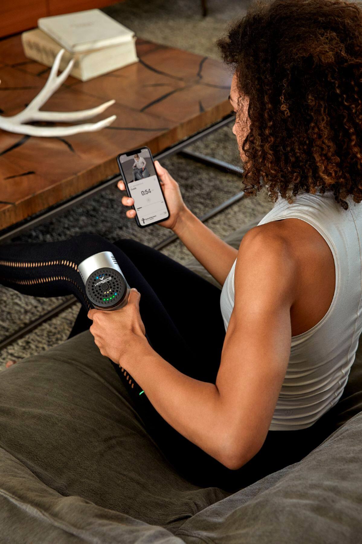 Alt View 23. Hyperice - Hypervolt Bluetooth Percussion Massage Device - Silver.