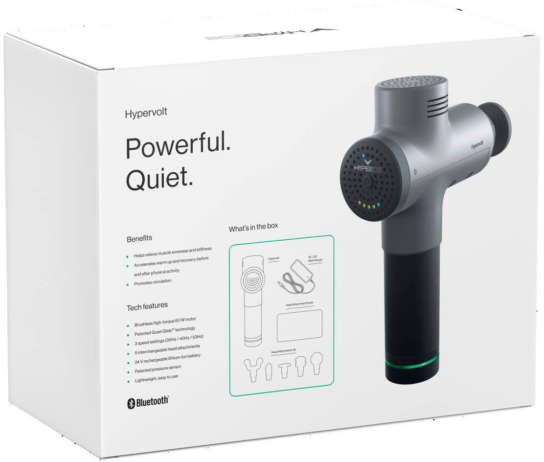 Alt View 25. Hyperice - Hypervolt Bluetooth Percussion Massage Device - Silver.