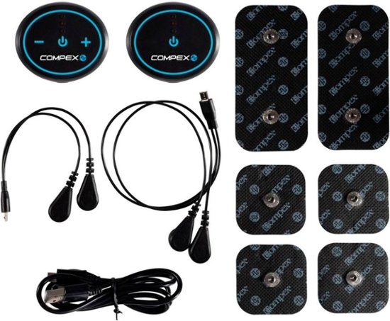 Front Zoom. Compex - Mini Wireless Electronic Muscle Stimulator - Gray.