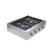 Angle. Bosch - 800 Series 30" Built-In Gas Cooktop with 4 Burners including 18,000 BTU Burner - Silver.