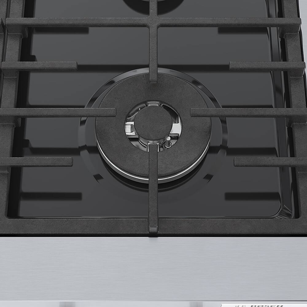 Alt View 18. Bosch - 800 Series 30" Built-In Gas Cooktop with 4 Burners including 18,000 BTU Burner - Silver.