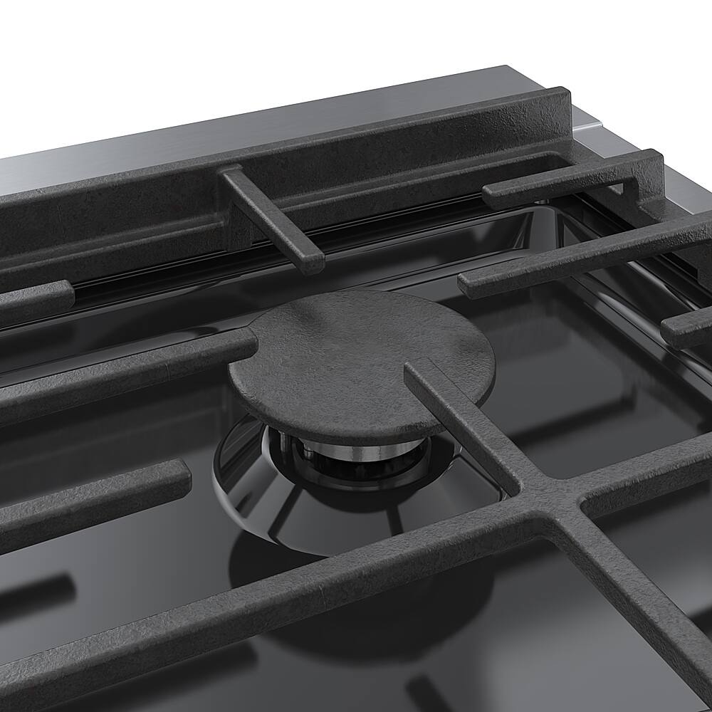 Alt View 21. Bosch - 800 Series 30" Built-In Gas Cooktop with 4 Burners including 18,000 BTU Burner - Silver.